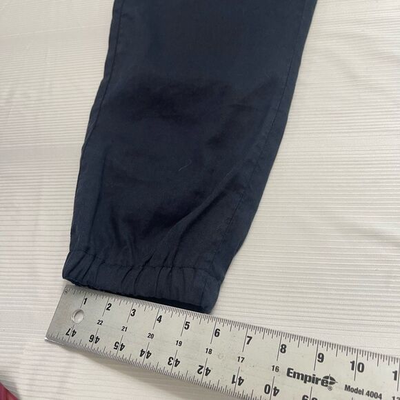 Hiltl HTL Navy Blue Linen Pants Size 52 Euro 36 US - Picture 5 of 9